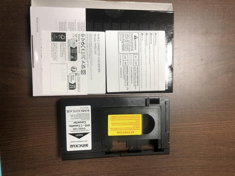 Bingxue محول شريط VHS-C إلى VHS لكاميرات SVHS RCA + 3 قطعة قماش ميكرو ألياف VCC غير متوافق مع أشرطة 8mm/MiniDV/Hi8 - Image 2